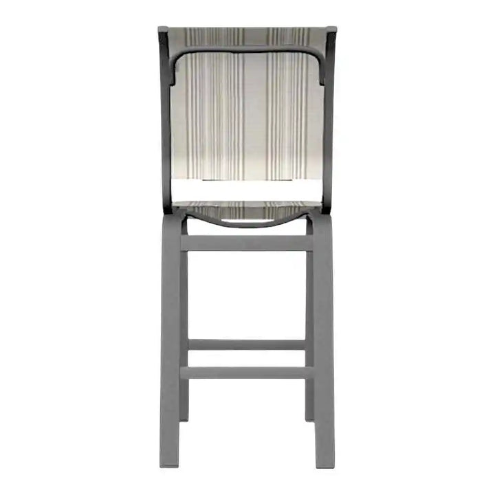 Aruba II Sling Balcony Height Armless Chair-Outdoor Accent Chairs-Telescope-LOOMLAN