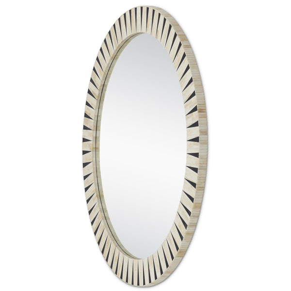 Arvi Round Mirror Wall Mirrors LOOMLAN By Currey & Co