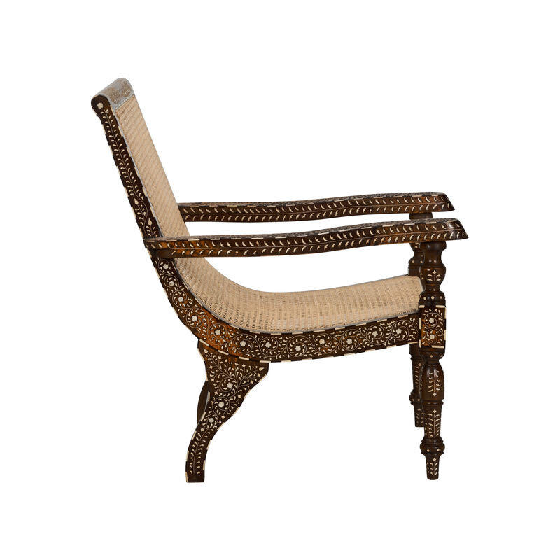 Aryana Artistic Wooden Frame Arm Chair-Club Chairs-Chelsea House-LOOMLAN