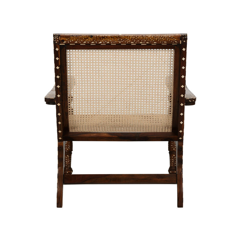 Aryana Artistic Wooden Frame Arm Chair-Club Chairs-Chelsea House-LOOMLAN