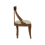 Aryana Artistic Wooden Frame Armless Chair-Dining Chairs-Chelsea House-LOOMLAN