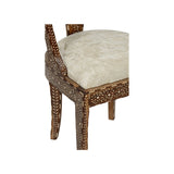 Aryana Artistic Wooden Frame Armless Chair-Dining Chairs-Chelsea House-LOOMLAN