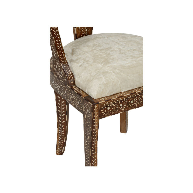 Aryana Artistic Wooden Frame Armless Chair-Dining Chairs-Chelsea House-LOOMLAN