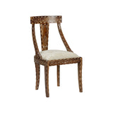 Aryana Artistic Wooden Frame Armless Chair-Dining Chairs-Chelsea House-LOOMLAN