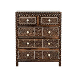 Aryana Wooden Artistic Chest-Chests-Chelsea House-LOOMLAN