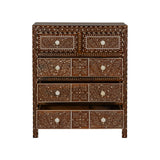 Aryana Wooden Artistic Chest-Chests-Chelsea House-LOOMLAN