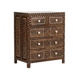 Aryana Wooden Artistic Chest-Chests-Chelsea House-LOOMLAN