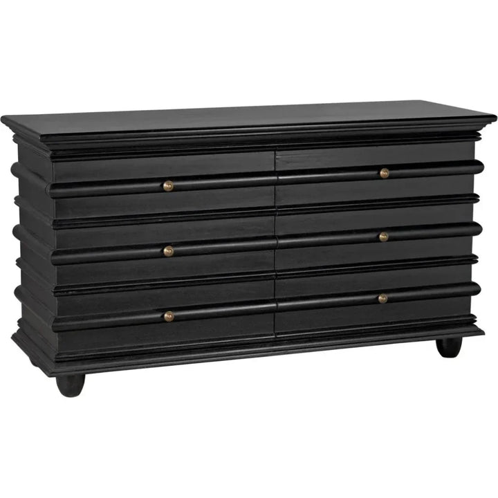 Ascona Wood Black Chest - LOOMLAN - Noir - Chests