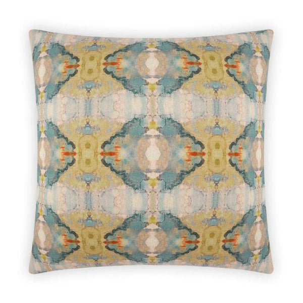 Ashanti Handmade Teal Throw Pillow - LOOMLAN - D.V. Kap - Throw Pillows