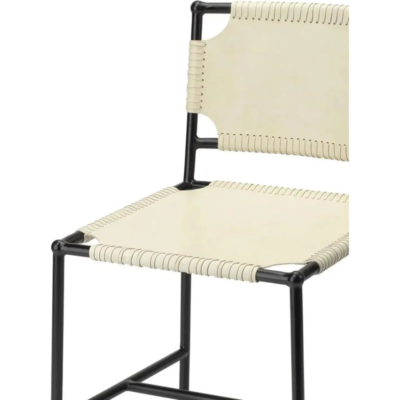 Asher Tan Full Grain Leather Dining Chair-Dining Chairs-Jamie Young-LOOMLAN