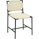 Asher Tan Full Grain Leather Dining Chair-Dining Chairs-Jamie Young-Off-White-LOOMLAN