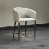 Asher Polyester Upholstered Counter Stool