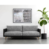 Ashi Polyester Upholstered Sofa