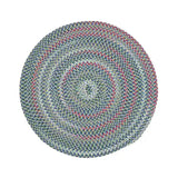 Ashland Braid Round Rugs-Area Rugs-Colonial Mills-Celery Sky Multi-3' x 3'-LOOMLAN