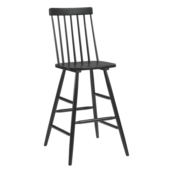 Ashley Bar Chair (Set of 2) Black Bar Stools LOOMLAN By Zuo Modern