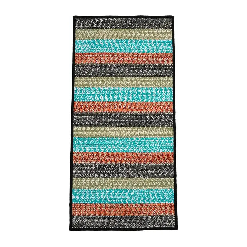 Ashton Tweed Stripe Runner Outdoor Rugs-Outdoor Rugs-Colonial Mills-Earth Vibes-30" x 5'-LOOMLAN