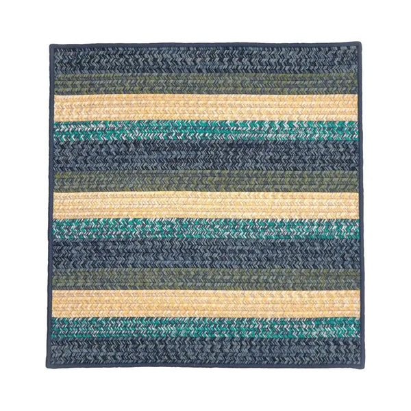 Ashton Tweed Stripe Square Outdoor Rugs-Outdoor Rugs-Colonial Mills-Blue Lites-3' x 3'-LOOMLAN