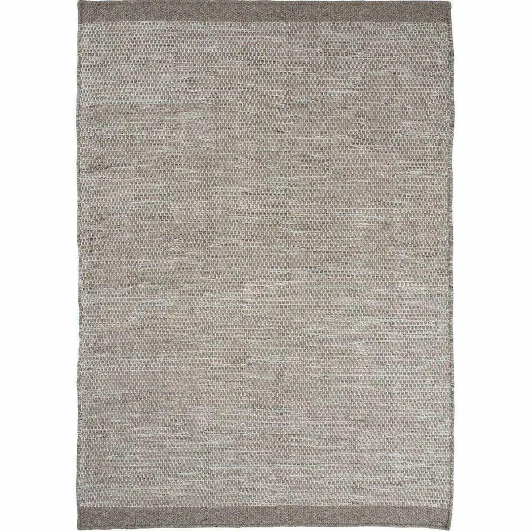 Asko Light Grey Solid Handmade Wool Rug