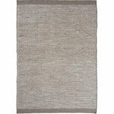 Asko Light Grey Solid Handmade Wool Rug