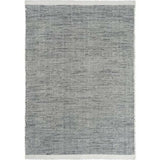 Asko Mixed Grey Solid Handmade Wool Rug