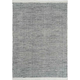 Asko Mixed Grey Solid Handmade Wool Rug