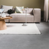 Asko Off White Solid Handmade Wool Rug