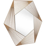 Aspect Hexagonal Mirror Gold