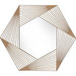 Aspect Hexagonal Mirror Gold