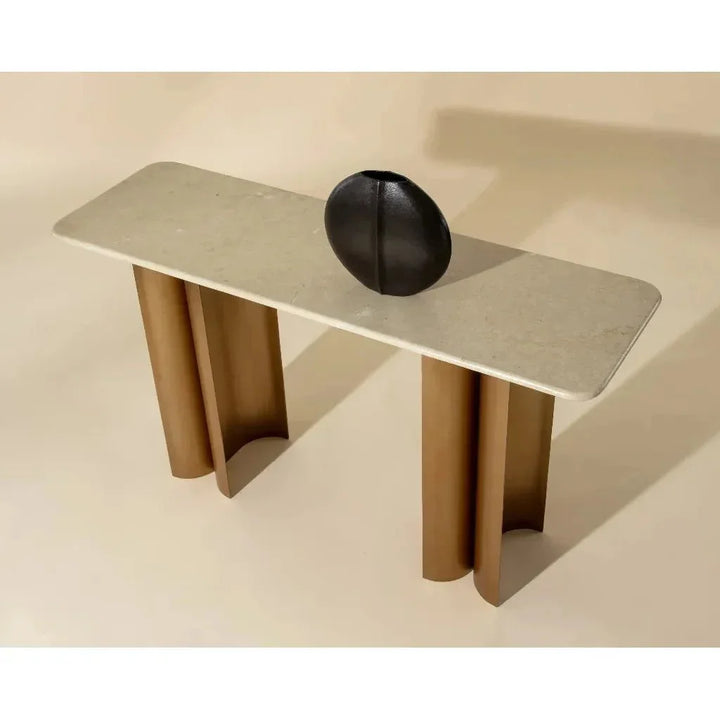 Astara Marble Top Sofa Table - LOOMLAN - SUNPAN - Console Tables
