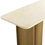 Astara Marble Topped Rectangular Console Table