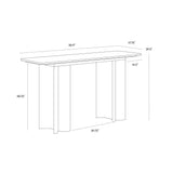 Astara Marble Topped Rectangular Console Table