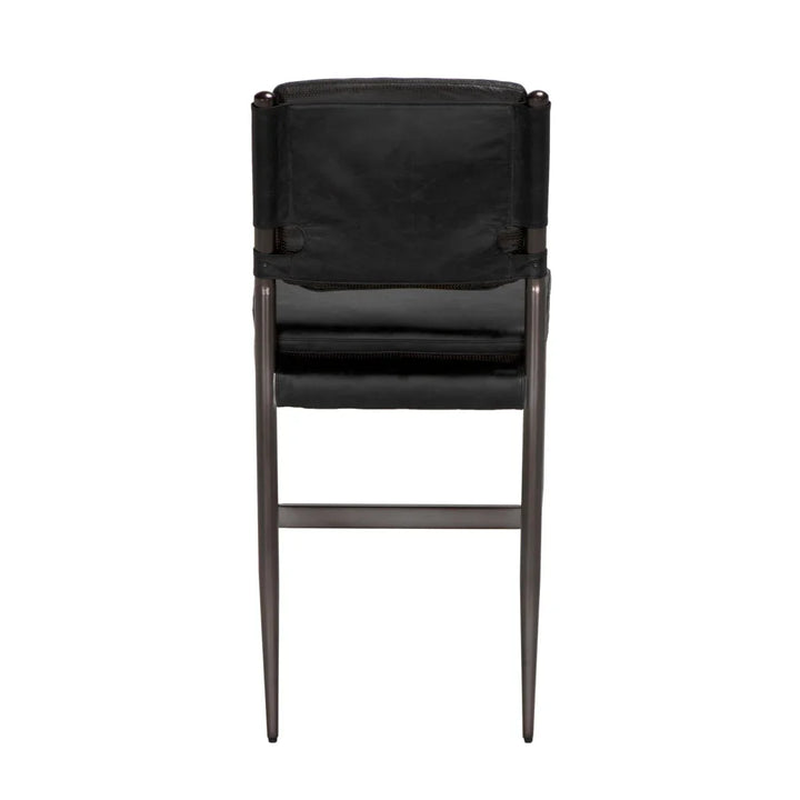 Astor Top - Grain Leather Counter Stool - LOOMLAN - Noir - Counter Stools