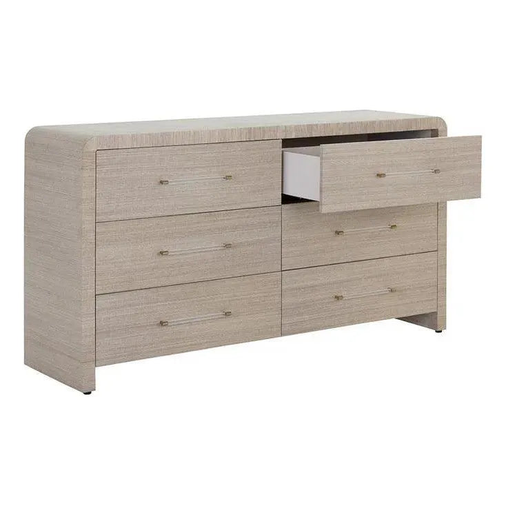 Atherton Solid Wood Dresser Raffia