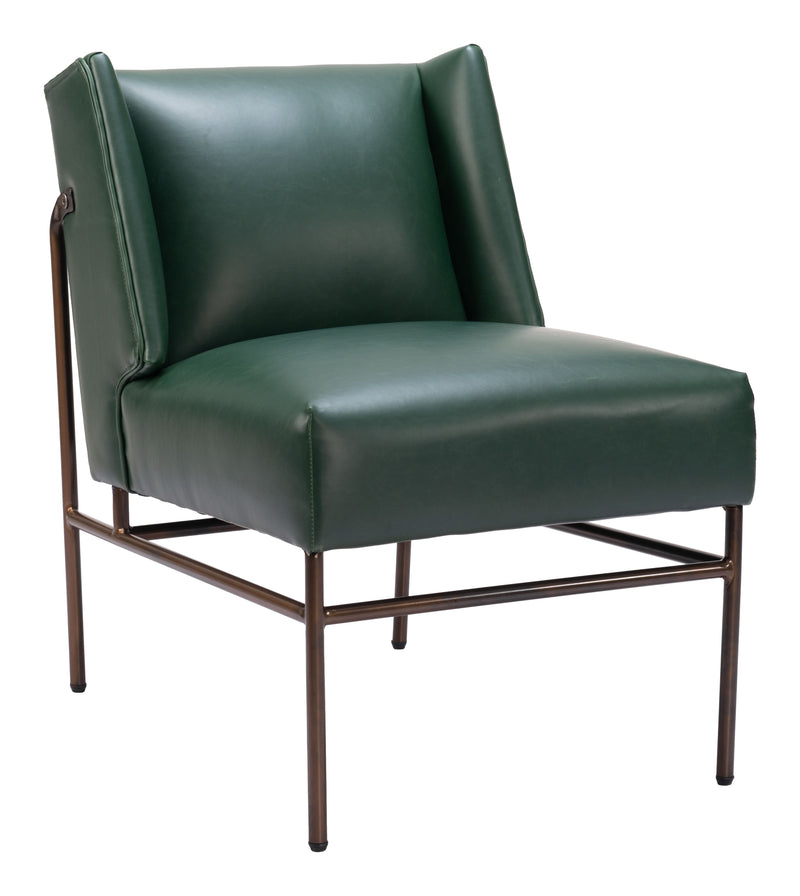 Atlanta Accent Chair Green-Accent Chairs-Zuo Modern-LOOMLAN