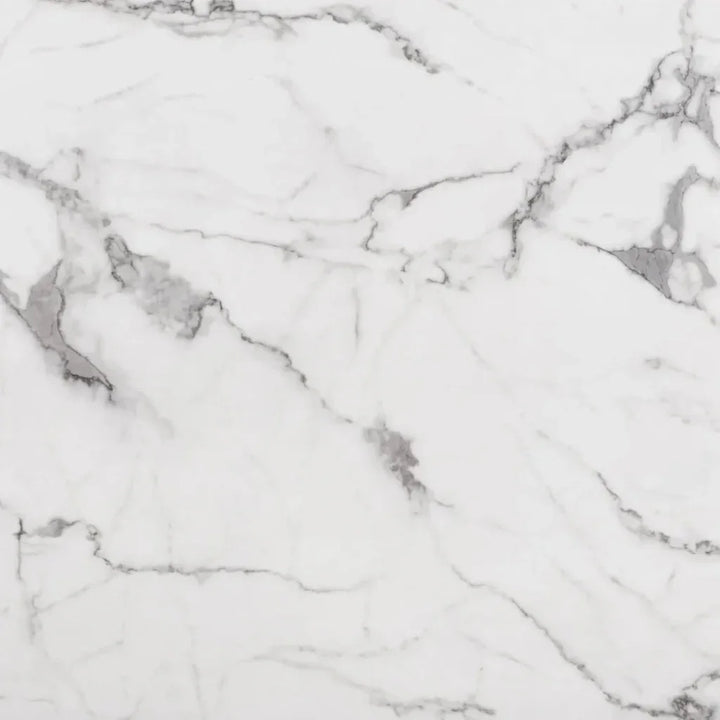 Atlas Dining Table White & Gold-Dining Tables-Zuo Modern-LOOMLAN