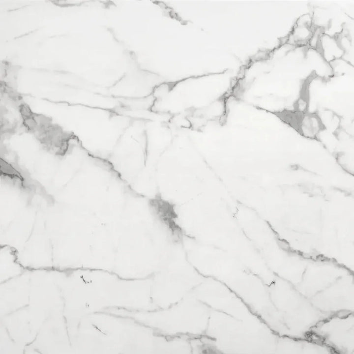 Atlas Dining Table White & Silver-Dining Tables-Zuo Modern-LOOMLAN