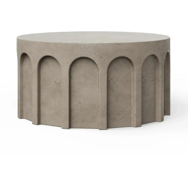 Atlas UniqueConcrete Outdoor Coffee Table-Outdoor Coffee Tables-Urbia-Dark Grey-LOOMLAN