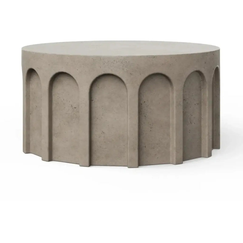 Atlas UniqueConcrete Outdoor Coffee Table-Outdoor Coffee Tables-Urbia-Dark Grey-LOOMLAN