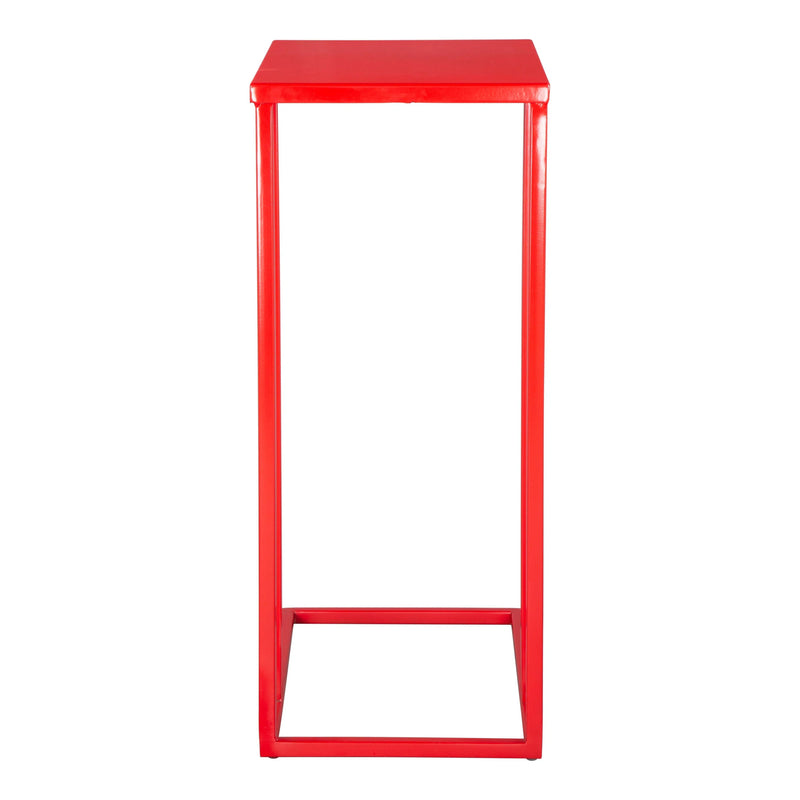 Atom Side Table Red Side Tables LOOMLAN By Zuo Modern