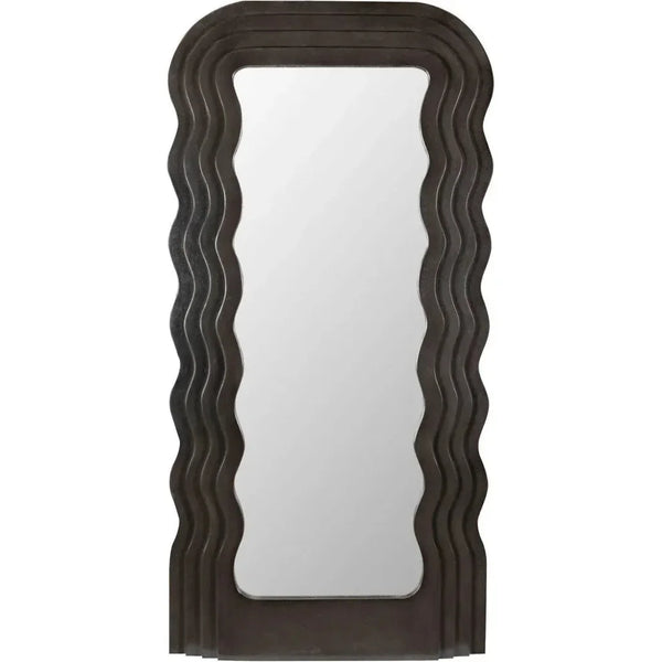 Atticus Black Floor Mirror-Floor Mirrors-Noir-LOOMLAN