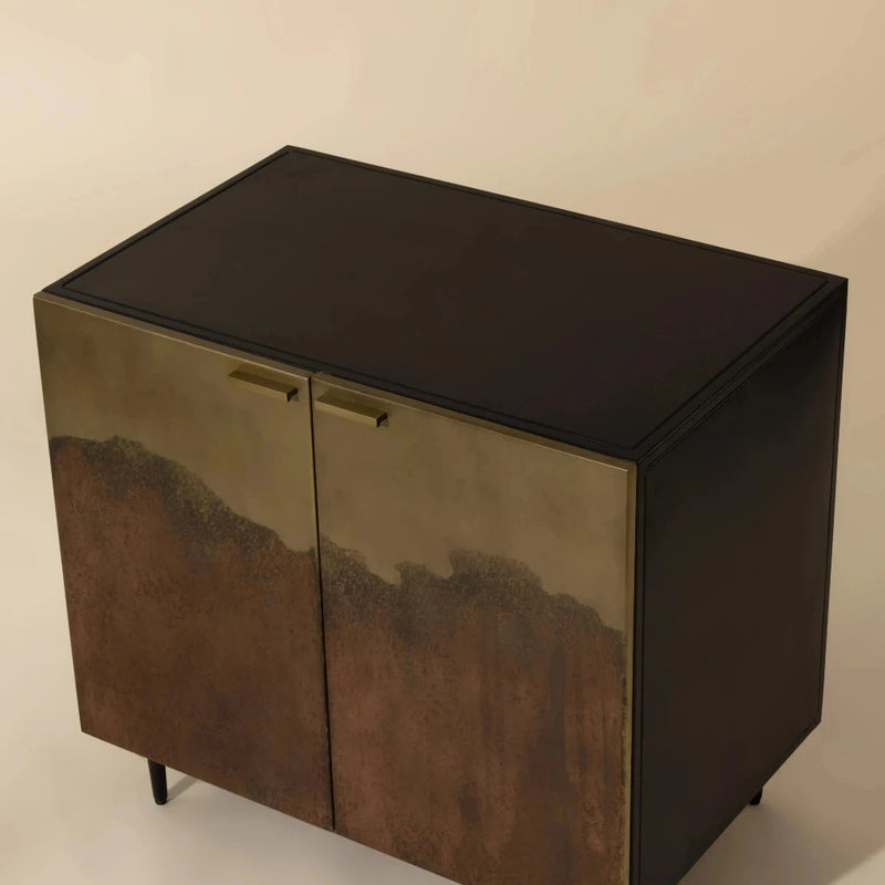 Auburn Durable Iron Nightstand-Nightstands-SUNPAN-LOOMLAN