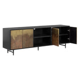 Auburn Media Console & Cabinet Patina Finish-TV Stands & Media Centers-SUNPAN-LOOMLAN