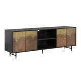 Auburn Media Console & Cabinet Patina Finish-TV Stands & Media Centers-SUNPAN-LOOMLAN