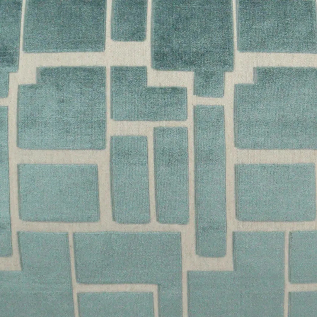 Aura Mist Teal Throw Pillow With Insert