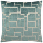 Aura Mist Teal Throw Pillow With Insert