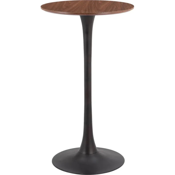 Auray Bar Table Brown with Pedestal Design - LOOMLAN - Zuo Modern - Bar Tables