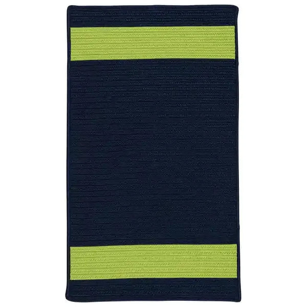 Aurora Durable Outdoor Rugs-Outdoor Rugs-Colonial Mills-Navy Green-2' x 3'-LOOMLAN