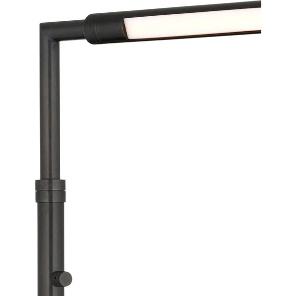 Autrand Metal and Acrylic Balck Floor Lamp-Floor Lamps-Currey & Co-LOOMLAN