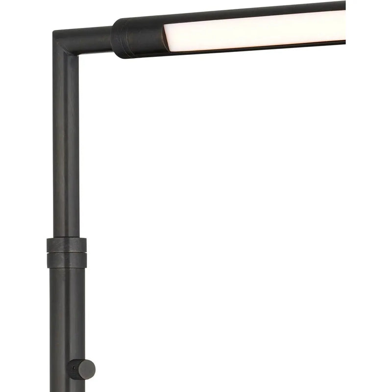 Autrand Metal and Acrylic Balck Floor Lamp