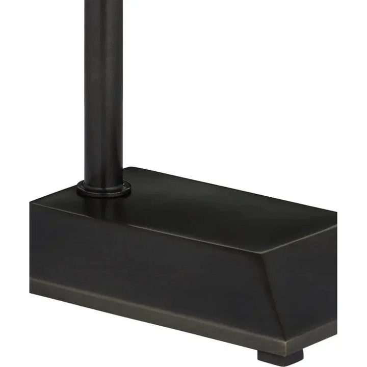 Autrand Metal and Acrylic Balck Floor Lamp-Floor Lamps-Currey & Co-LOOMLAN